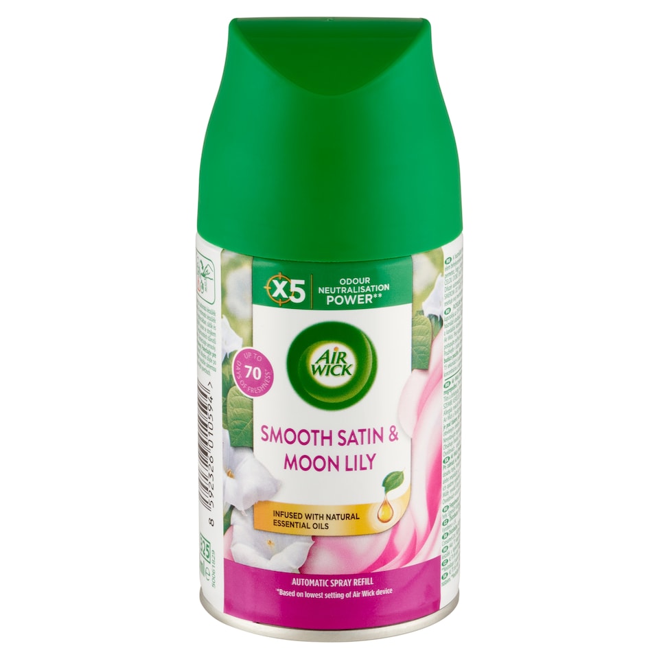 Air Wick Freshmatic Bársonyos Szatén és Éji Liliom automata légfrissítő spray utántöltő 250 ml