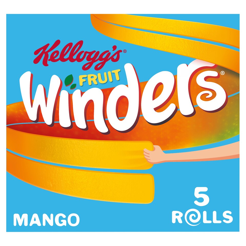 Kellogg's Fruit Winders Mango Snack Rolls 5x17g