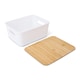 image 2 of Core Supply White Ribbed Storage Bin S 