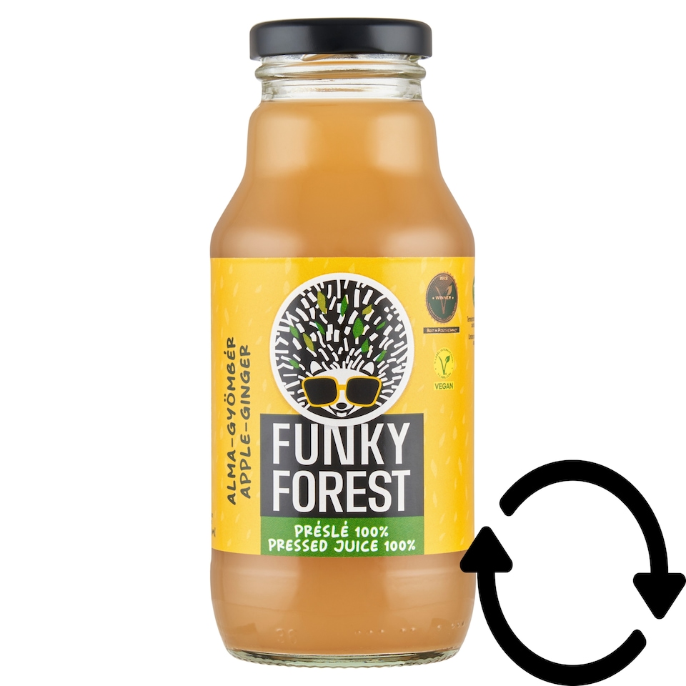 Funky Forest 100% alma-gyömbér préslé 330 ml