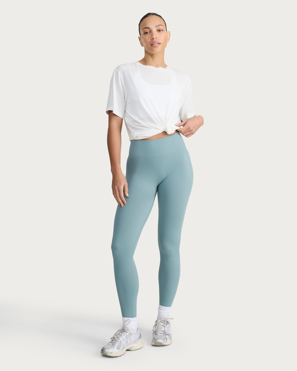 image 1 of F&F Active Modal Rich Short Sleeved T-Shirt in Cream