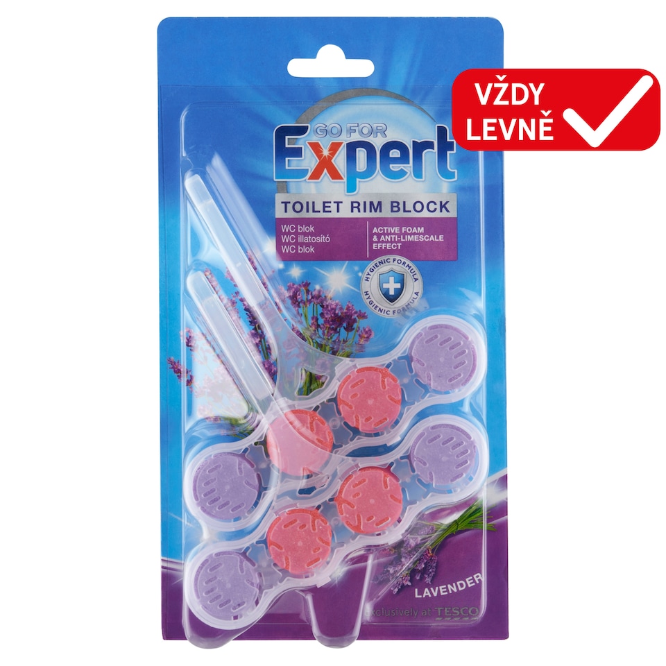 Go for Expert Lavender Toilet Rim Block 2 x 45g (90g)