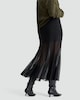 image 3 of F&F Sheer Panel Maxi Skirt in Black