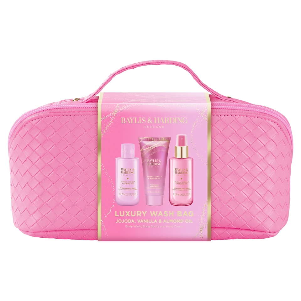 image 1 of Baylis & Harding Jojoba, Vanilla & Almond Oil Luxury Wash Bag Gift Set