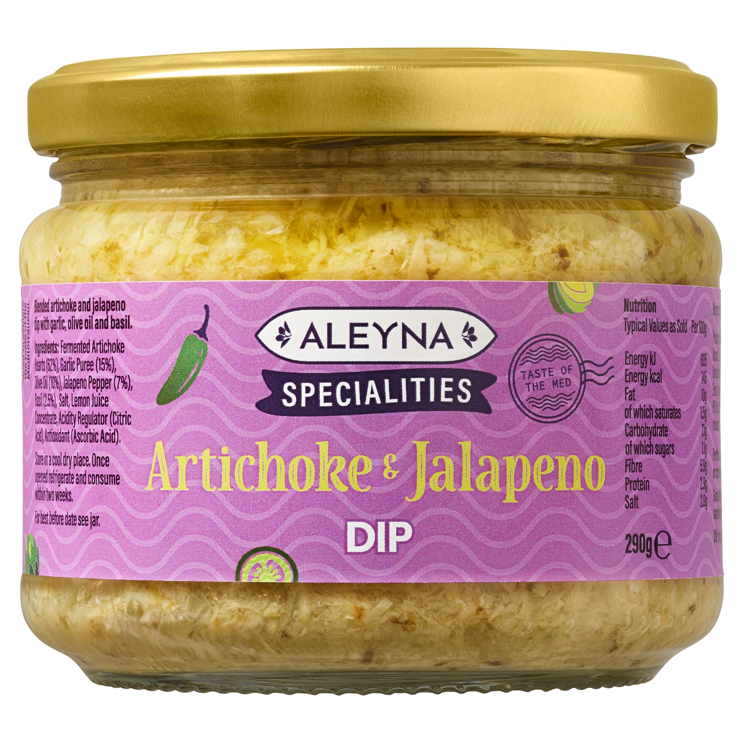 Aleyna Specialities Artichoke and Jalapeno Dip 290g