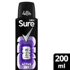 Sure Men Active Dry 48h Antiperspirant Deodorant 200ml