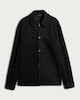 image 4 of The F&F Edit Cupro Co-ord Shirt Jacket in Black