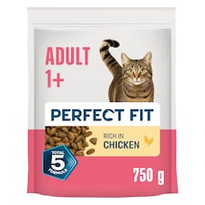 Perfect Fit Adult 1+ Dry Cat Food - Chicken 750g