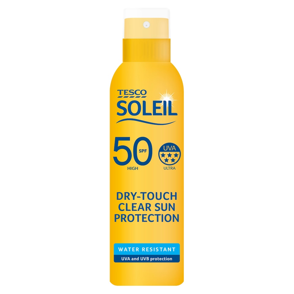 image 1 of Tesco Soleil Dry Touch Sun Protection Mist Spf 50 200Ml