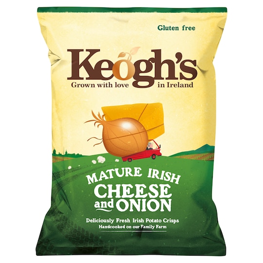 Keoghs Dubliner Irish Cheese & Onion Crisps125g Tesco Groceries