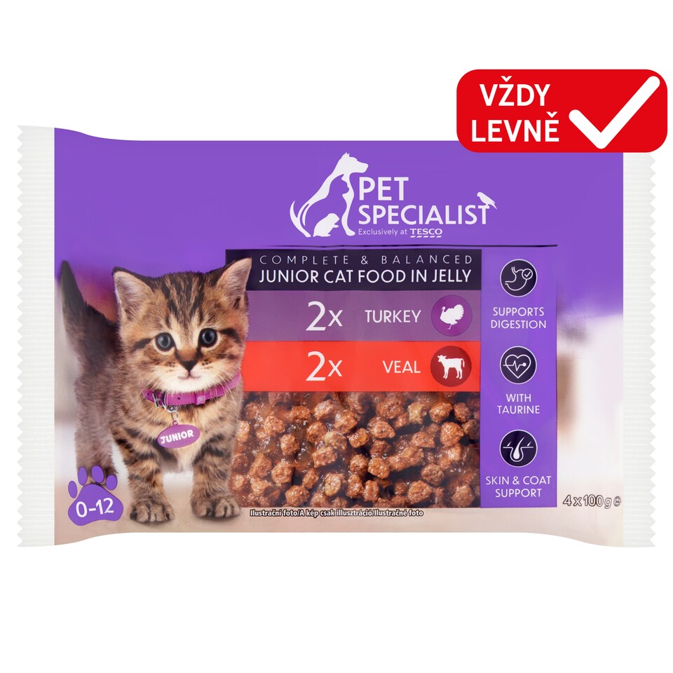 Pet Specialist Chunks in Jelly 4 x 100g (400g)