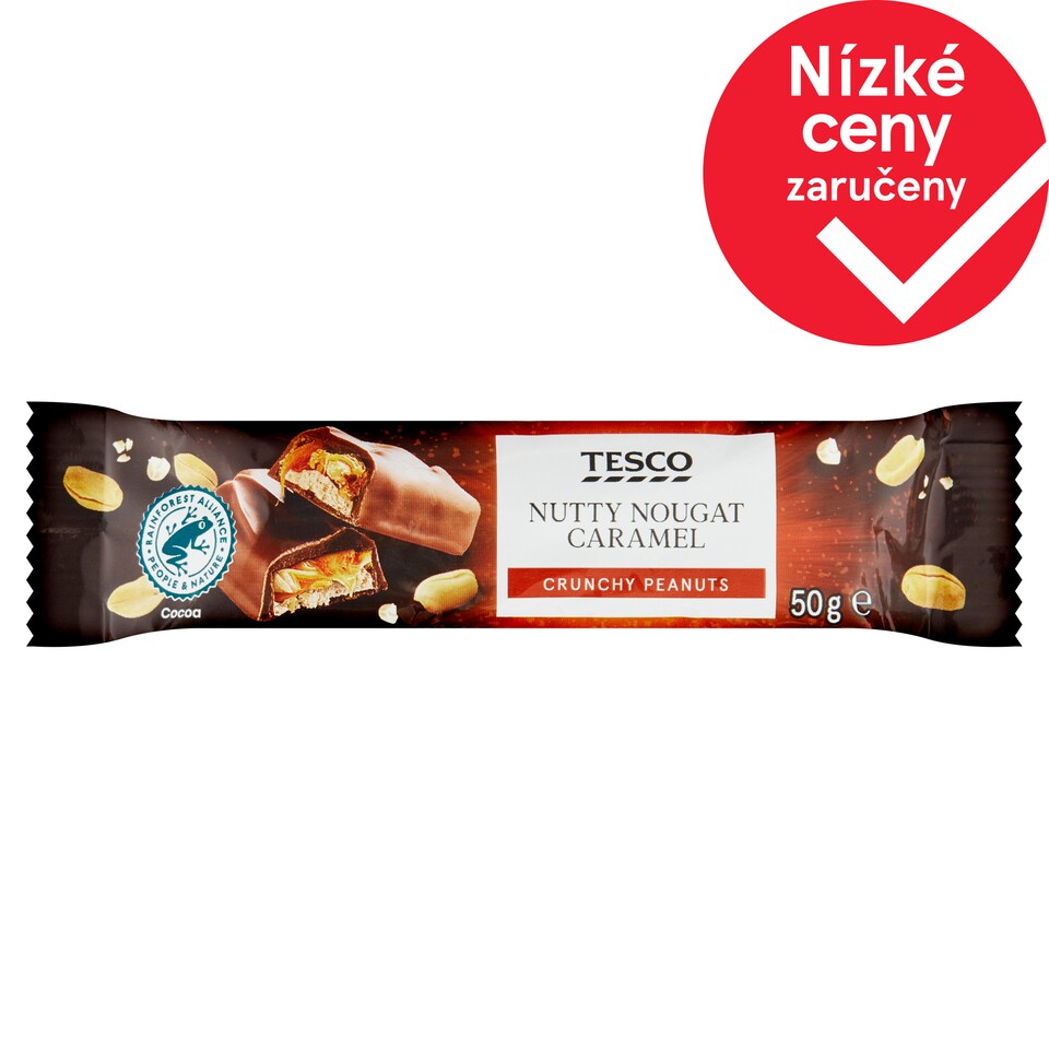 Tesco Nutty Nougat Caramel 50g