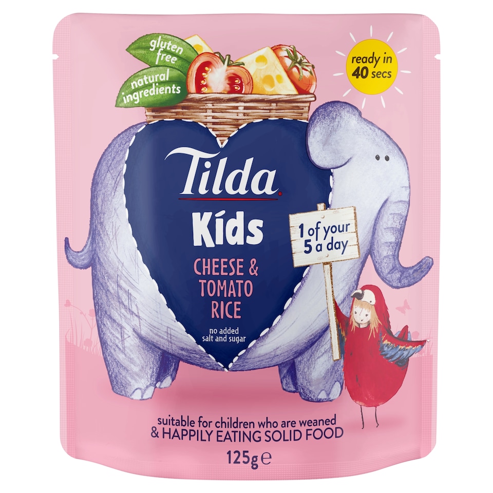 image 1 of Tilda Kids Cheese & Tomato Rice 125G