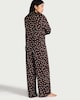 image 3 of F&F 2-Piece CoolEase™ Satin Polka Dot Revere Pyjama Set in Chocolate