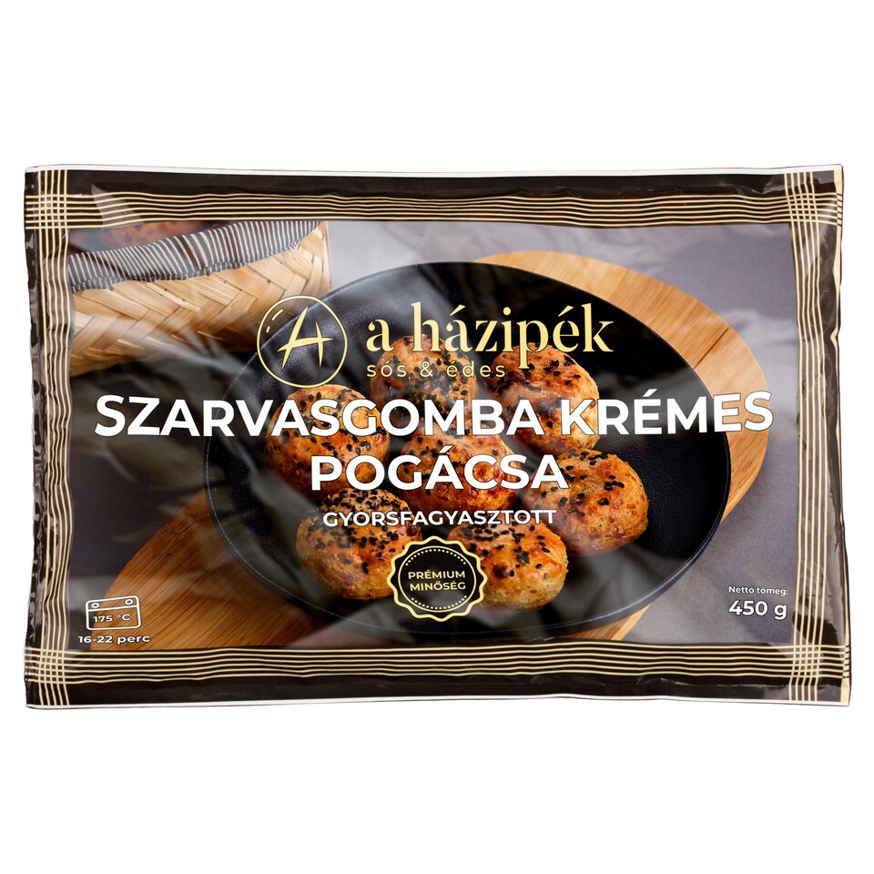 A házipék gyorsfagyasztott, előkelesztett szarvasgomba krémes pogácsa 450 g