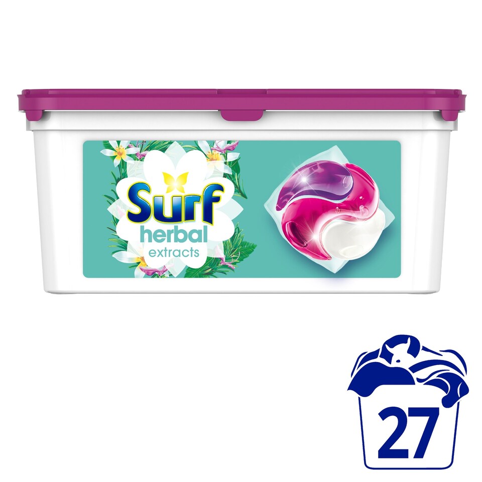 image 1 of Surf 3 In1 Herbal Washing Capsules 27 Washes 467.1g