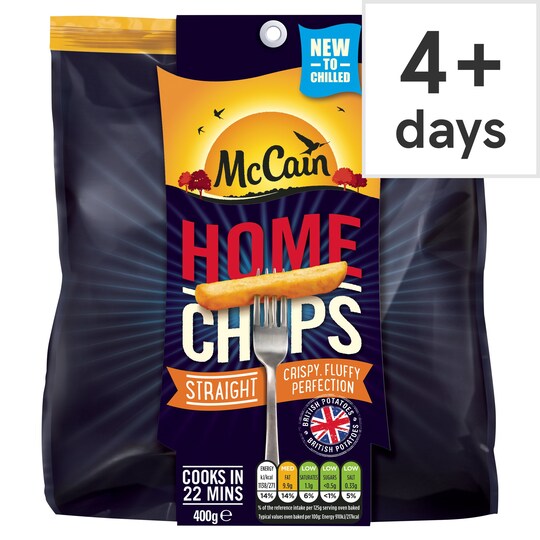 Mccain Home Chips 400G Tesco Groceries