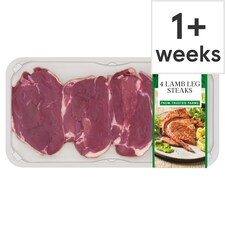 Tesco 4 Lamb Leg Steaks 400g 