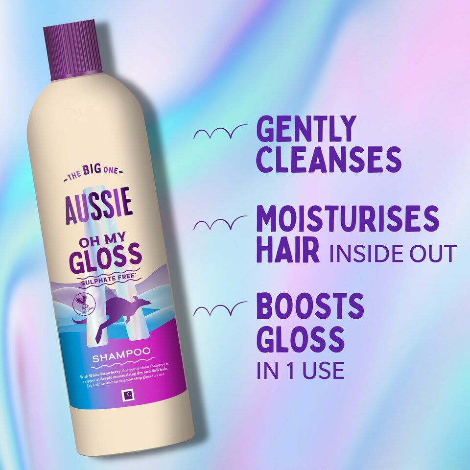 image 1 of Aussie Oh My Gloss Sulphate Free Shampoo 400ml
