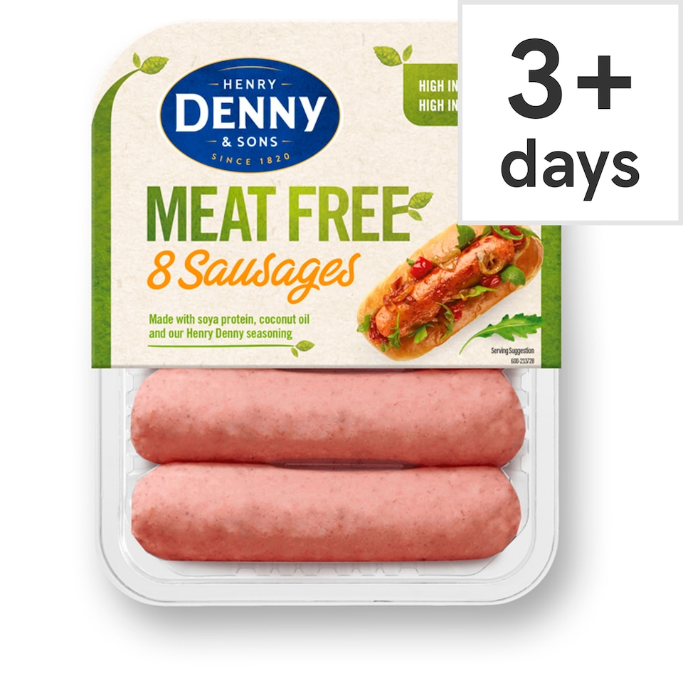 Denny 8 Meat Free Sausages 304g