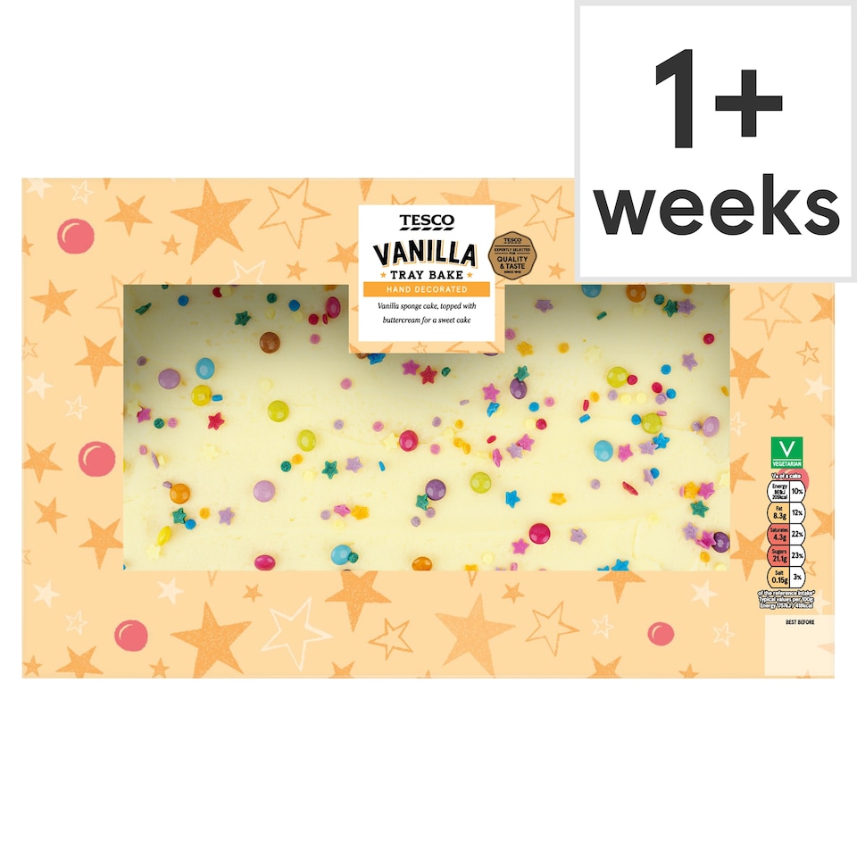 Tesco Vanilla Tray Bake