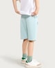 image 2 of F&F Boys Cotton Rich Drawstring Shorts in Mint