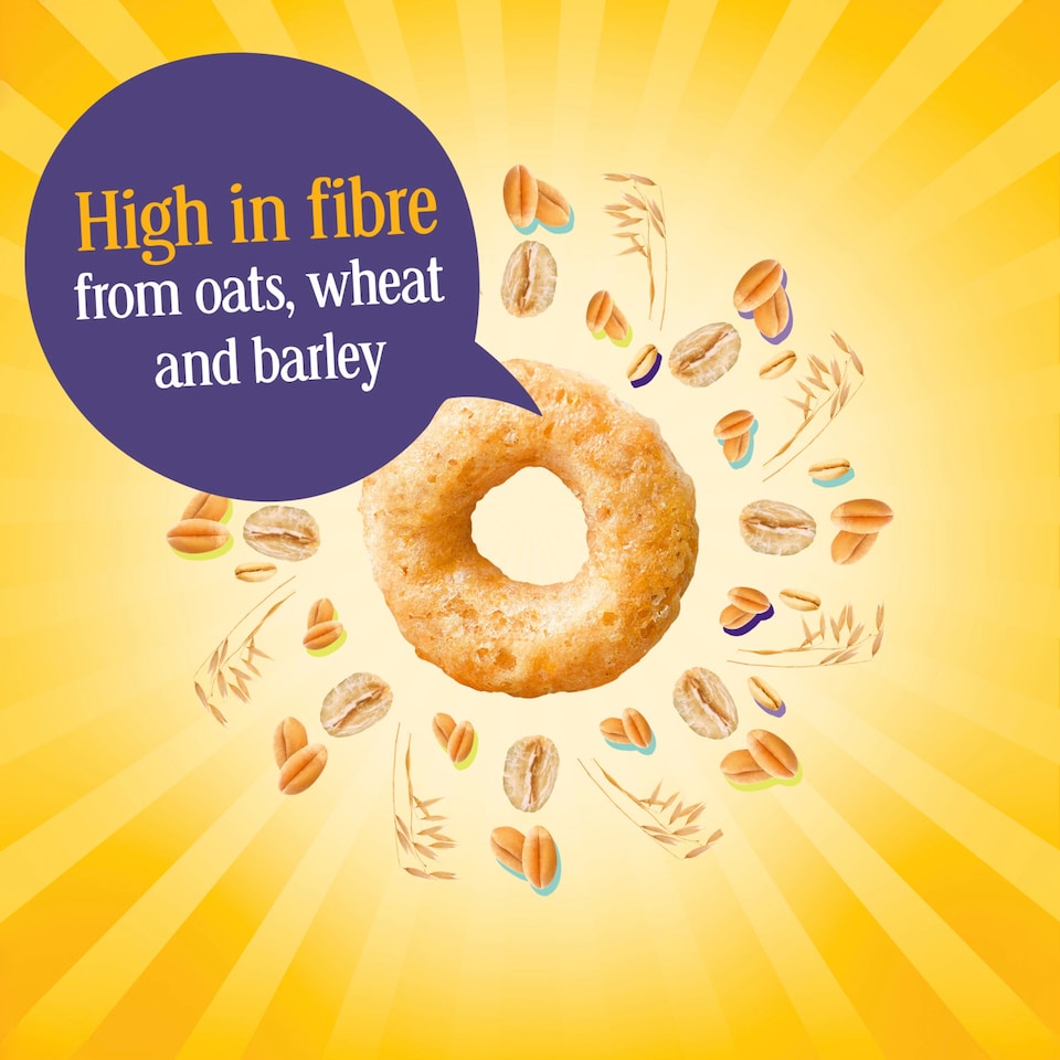 image 1 of Nestlé Cheerios Honey Multigrain Hoop Breakfast Cereal 575g