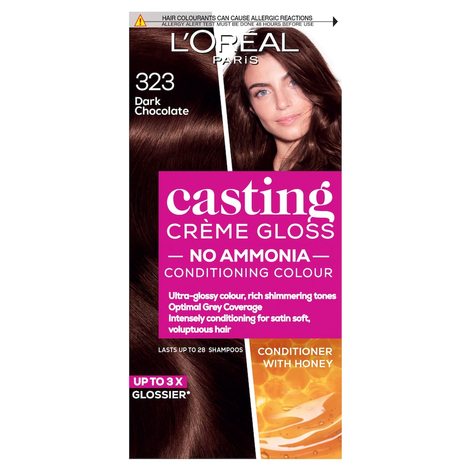 image 1 of L'Oreal Paris Casting Creme Gloss 323 Dark Chocolate Brown Semi-Permanent Hair Dye