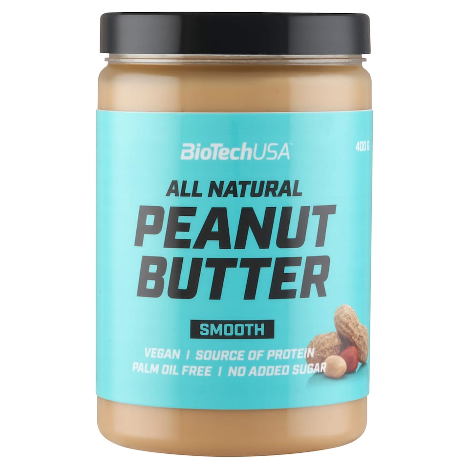BioTechUSA Smooth Peanut Butter krémes mogyoróvaj 400 g  1. kép