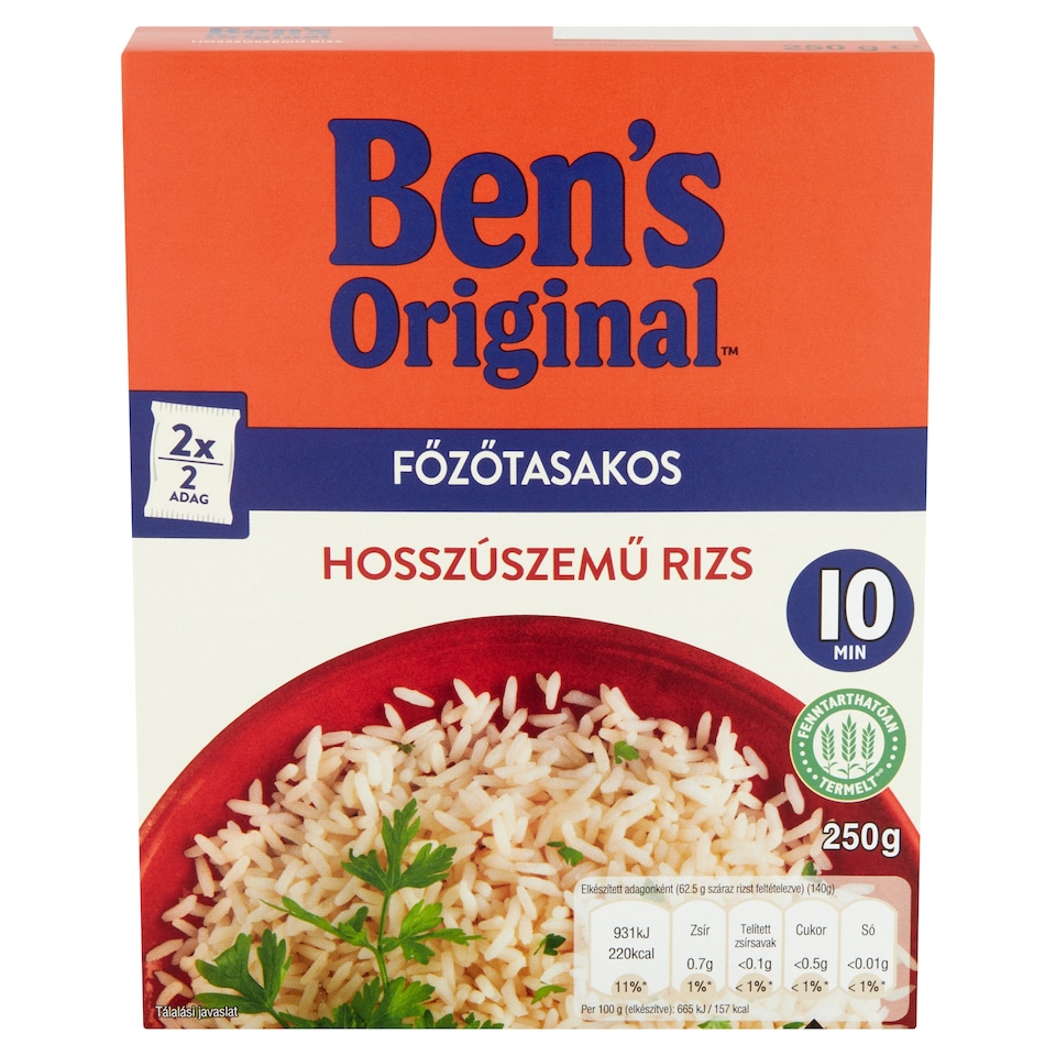 Ben's Original főzőtasakos hosszúszemű rizs 250 g  1. kép