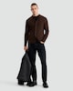 image 1 of The F&F Edit Pure Cotton Knitted Button Up Cardigan in Brown