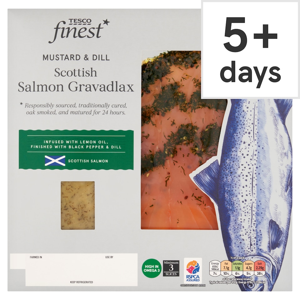 Tesco Finest Scottish Salmon Gravadlax 140g