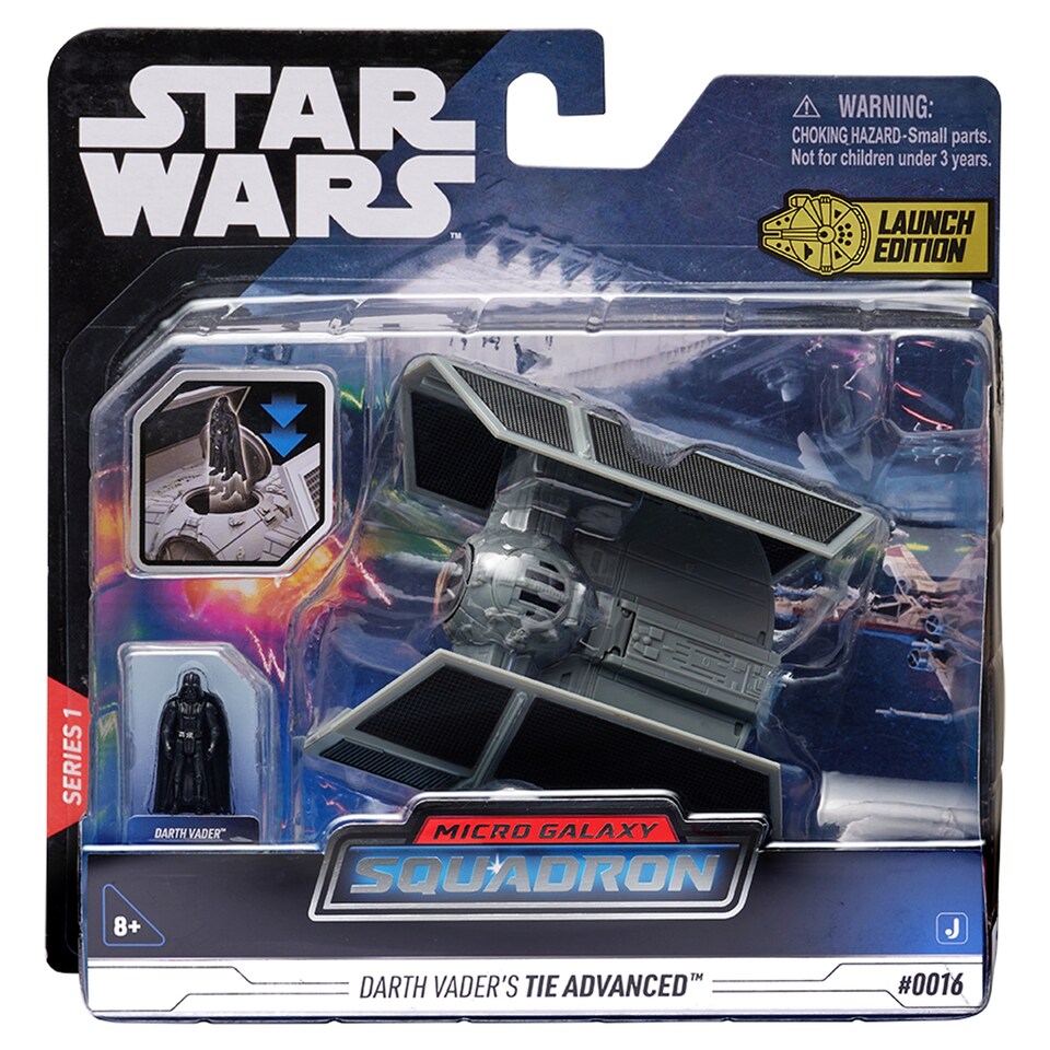 Star Wars Micro Galaxy Squadron Darth Vader's Tie Advanced vozidlo