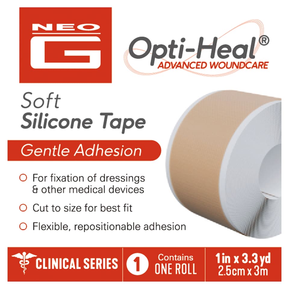 Neo G Opti-Heal Soft Silicone Medical Tape 2.5cm X 3m