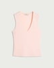 image 4 of F&F V-Neck Vest in Pink