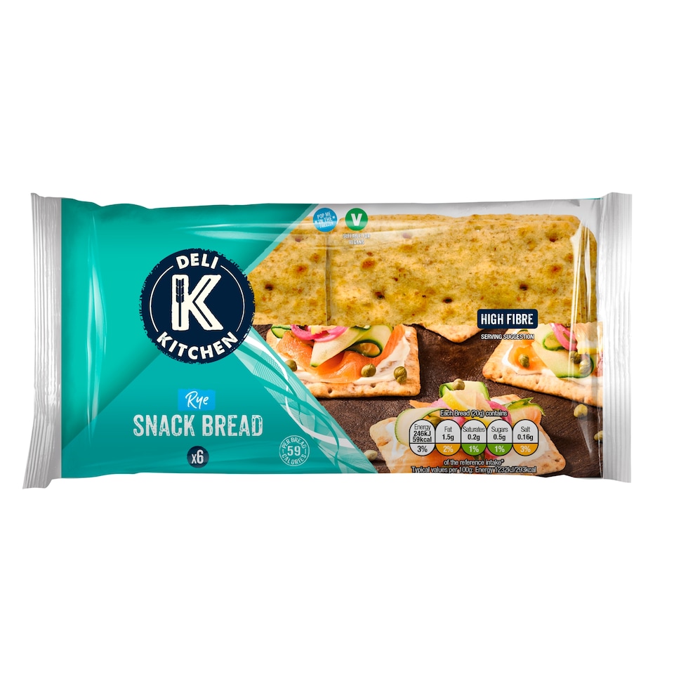 image 1 of Deli Kitchen 6 Rye Snackbreads