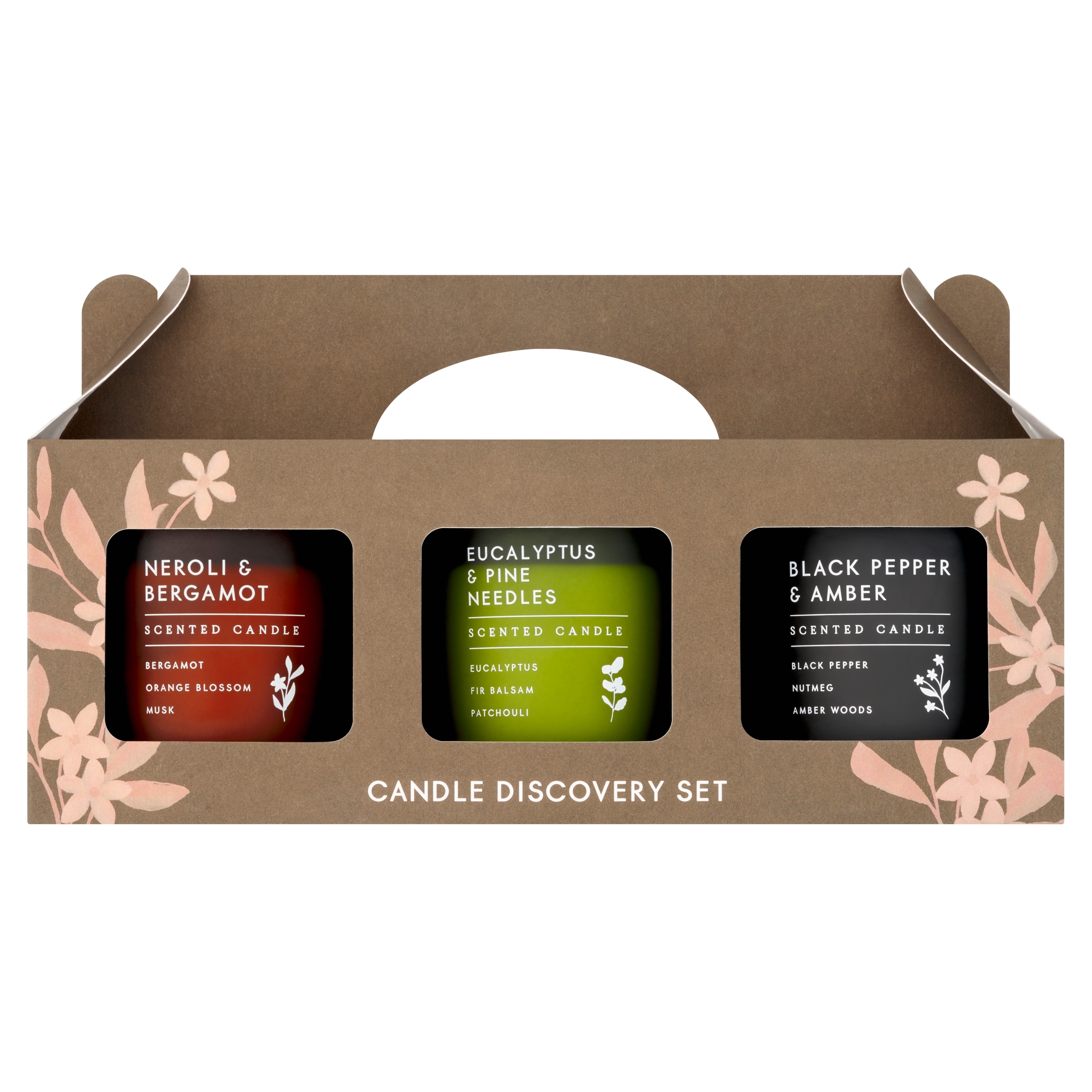 F&F Home Apothecary Candle Discovery Set 3x125g - Tesco Groceries