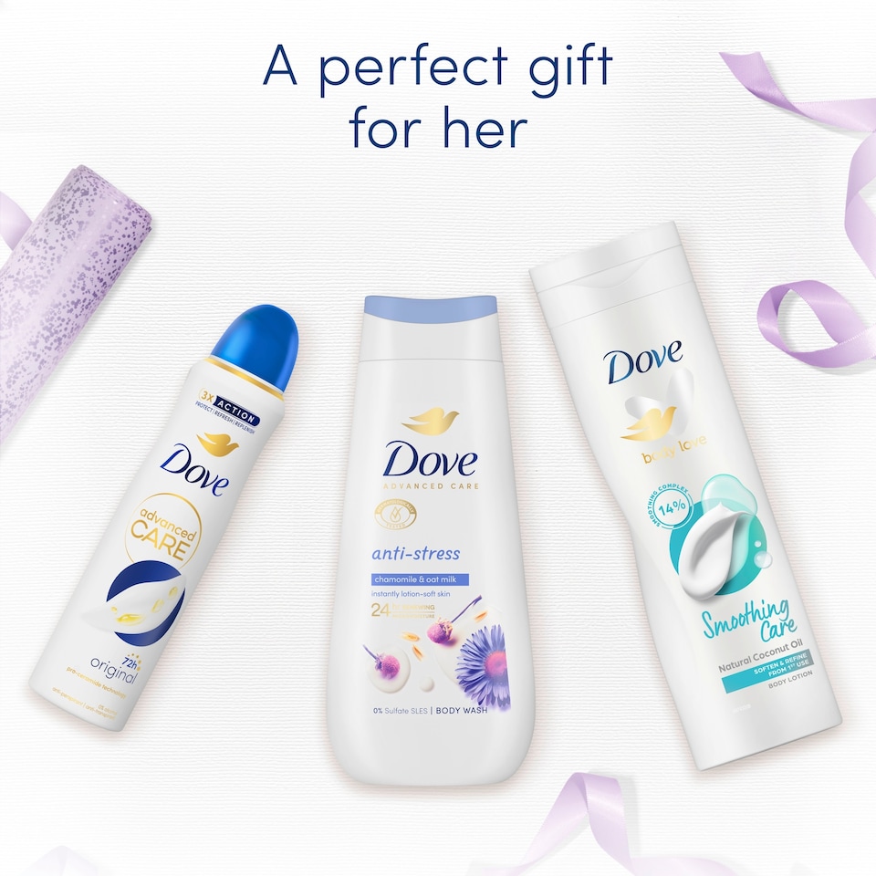 image 1 of Dove Unwind Beauty Bag Collection Gift Set Advanced Care