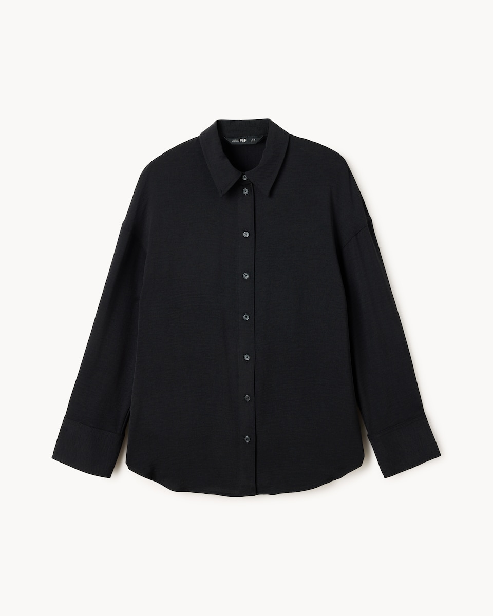 image 1 of F&F Long Sleeved Shirt in Black