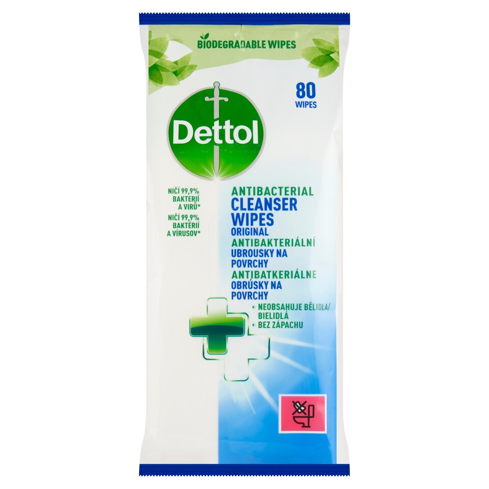 obrázok 1 z Dettol Antibakteriálne obrúsky na povrchy 80 ks