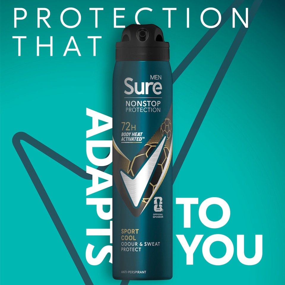 image 1 of Sure Men Sport Cool 72h Antiperspirant Deodorant 250ml