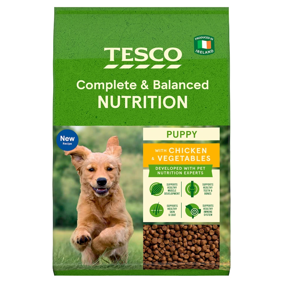 Tesco Nutrition Chicken And Vegetable Puppy Food 3Kg