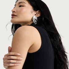 F&F Ribbed Turtle Neck Sleeveless Top in Black