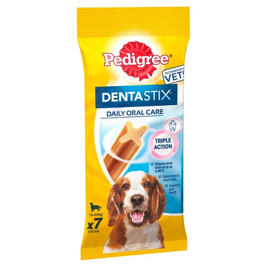 Pedigree Dentastix Medium Dogs 7 Stick 180G Tesco Groceries
