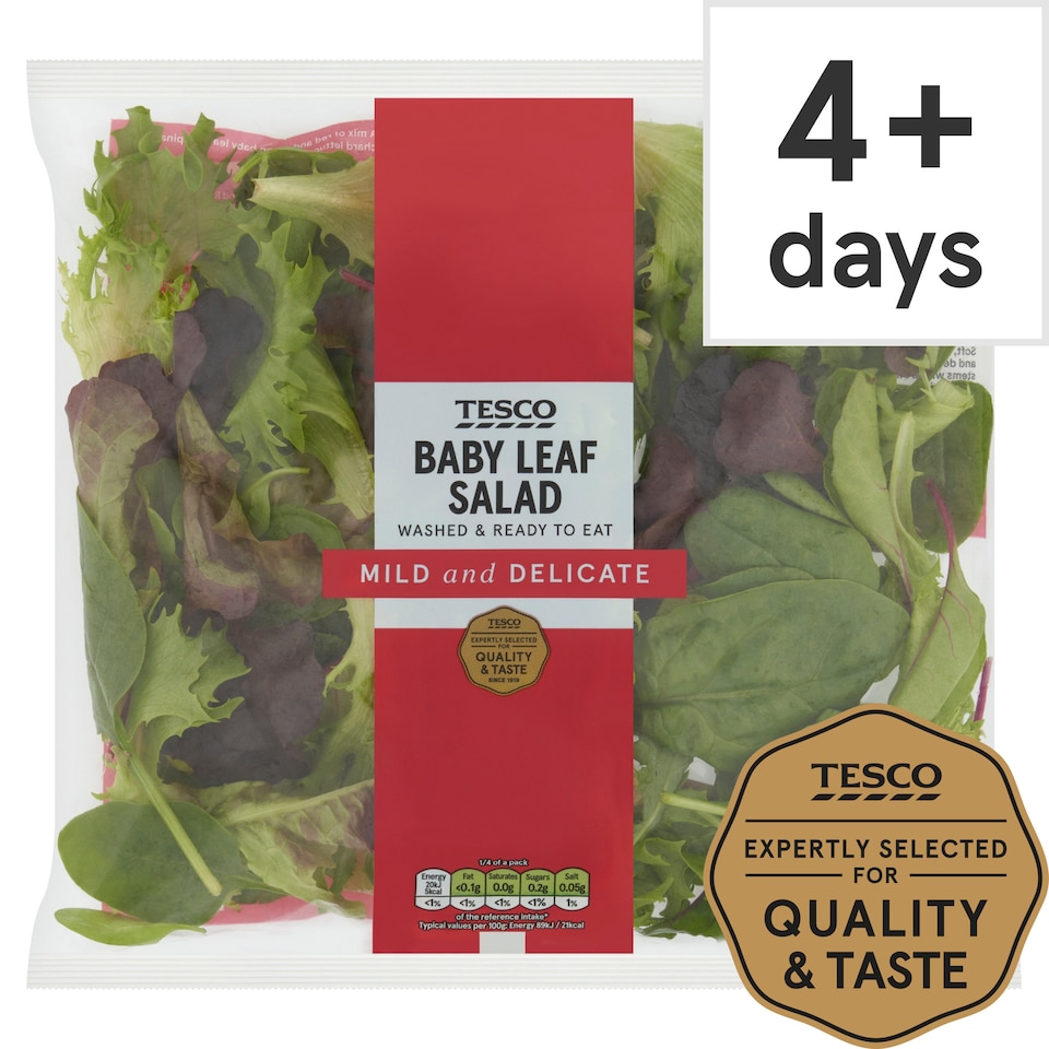 image 1 of Tesco Babyleaf Salad 90G