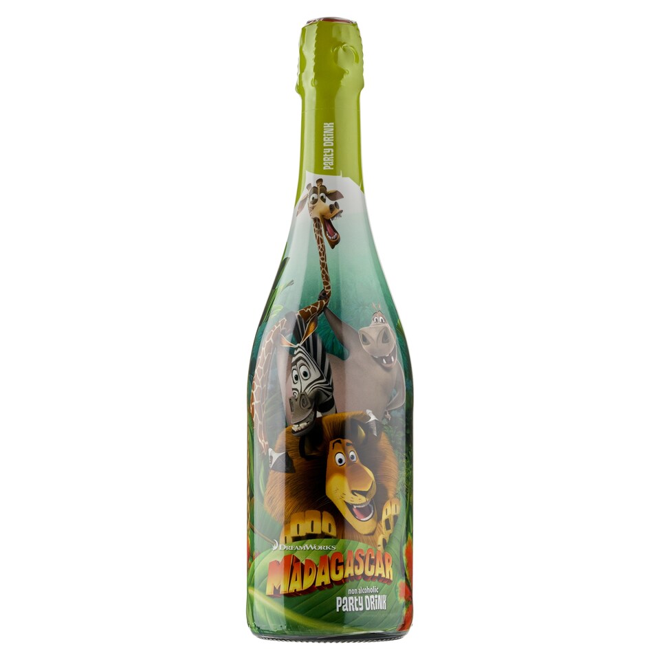 image 1 of Dreamworks Madagascar Carbonated Non Alcoholic Apple Party Drink 750 ml