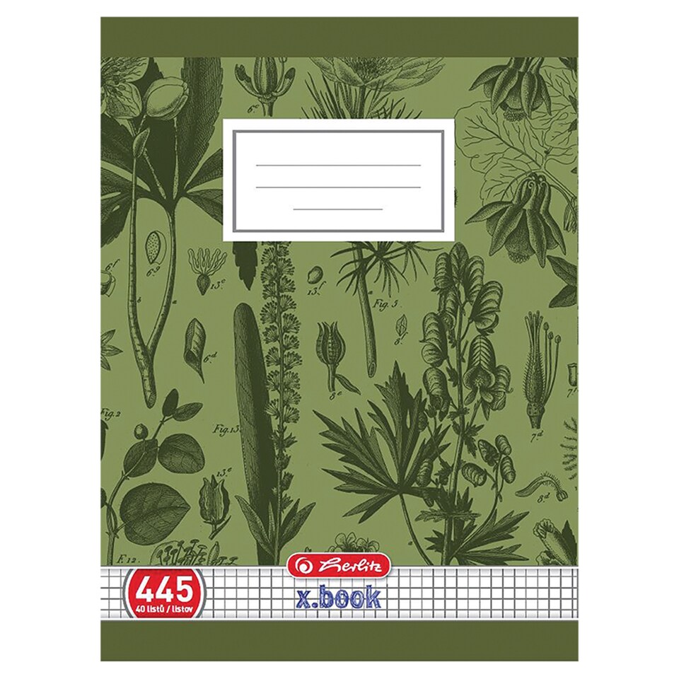 Herlitz Zošit 445 A4 štvorčekový 40 listov