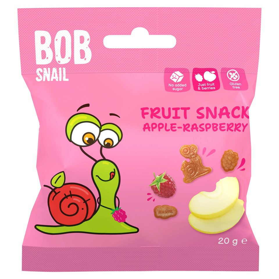 Bob Snail Ovocný snack jablkovo-malinový 20 g