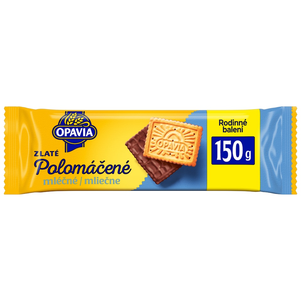 Opavia Zlaté Half-Dipped Milk Biscuits 150 g