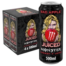 Monster Juiced Energy Drink - Bad Apple 4 x 500ml